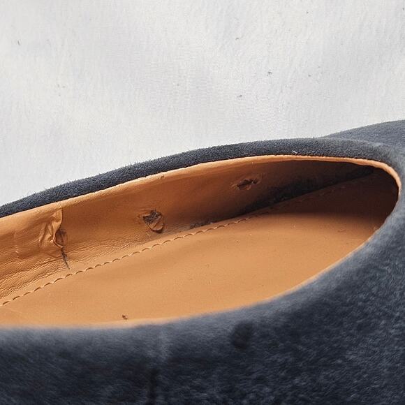 🆓 FREE J. Crew Factory Gray Blue Lily Suede Covered-Heel Flats sz 7.5 Basic 🆓 - Picture 11 of 12